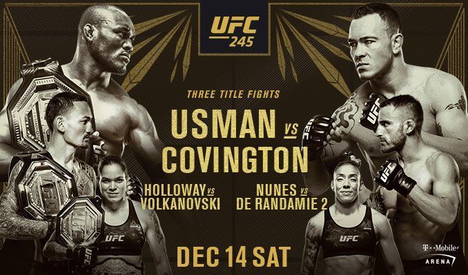 UFC 245; Main-Card Previews and Predictions